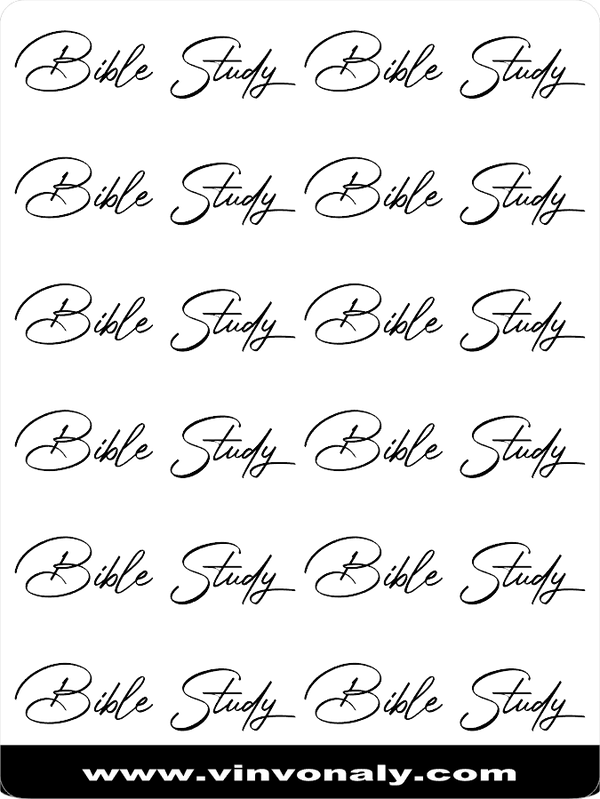 Faith Journaling Scripts - Sticker Sheet