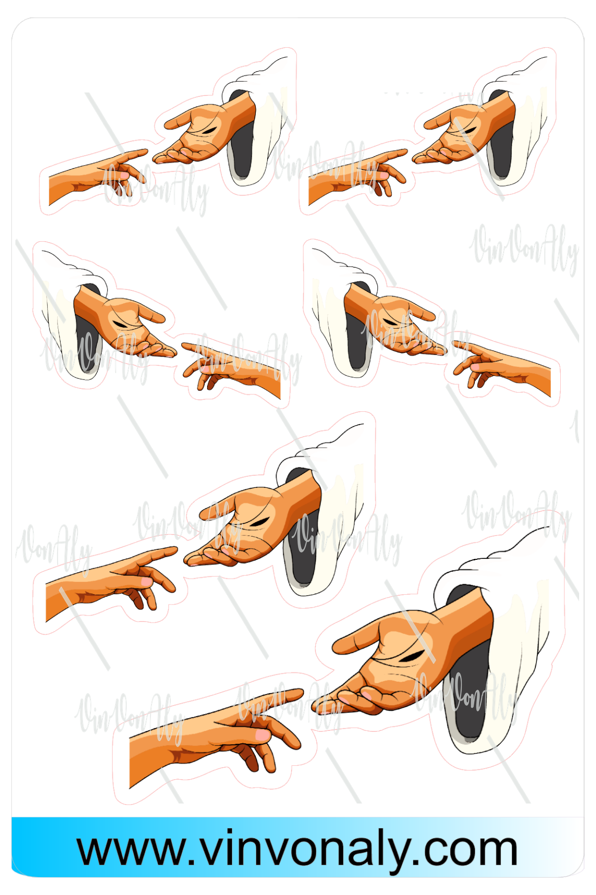 Reach for Jesus Sticker Sheet