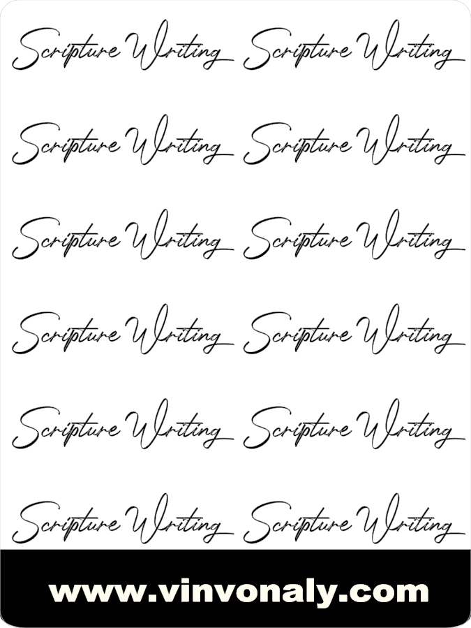 Faith Journaling Scripts - Sticker Sheet – Fire Filled Creations