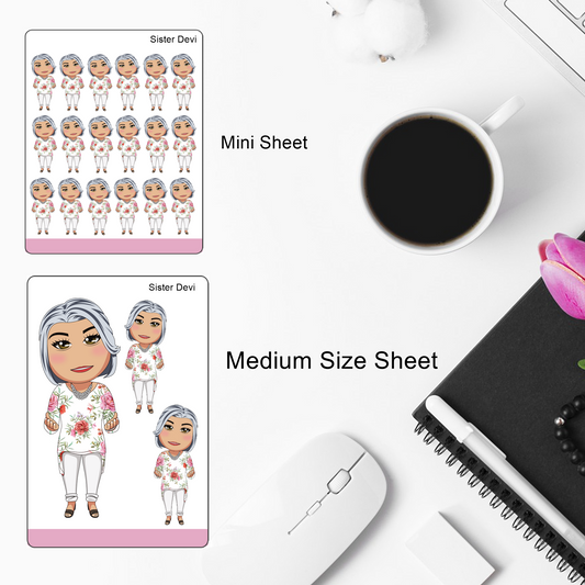 Sister Devi Mini Faithful - Sticker Sheets and Die cuts